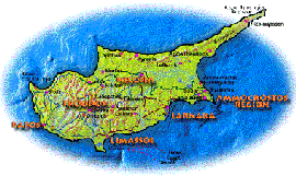 Карта Кипр